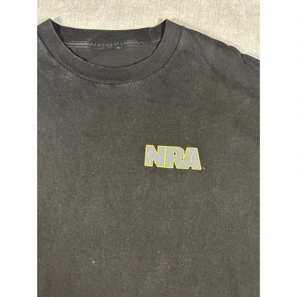 NRA Thomas Jefferson Quote Graphic T-Shirt Black Mens XL 2nd Amendment Rifles